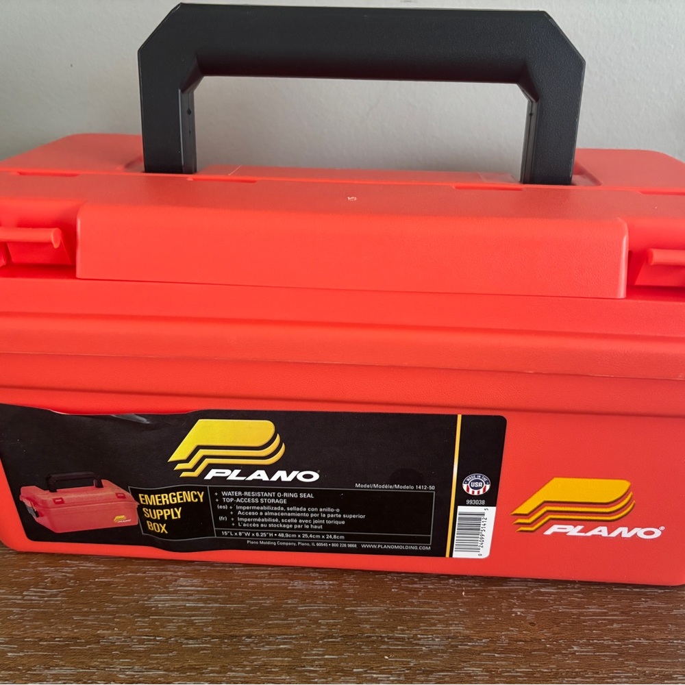Plano orange Emergency Supply Box